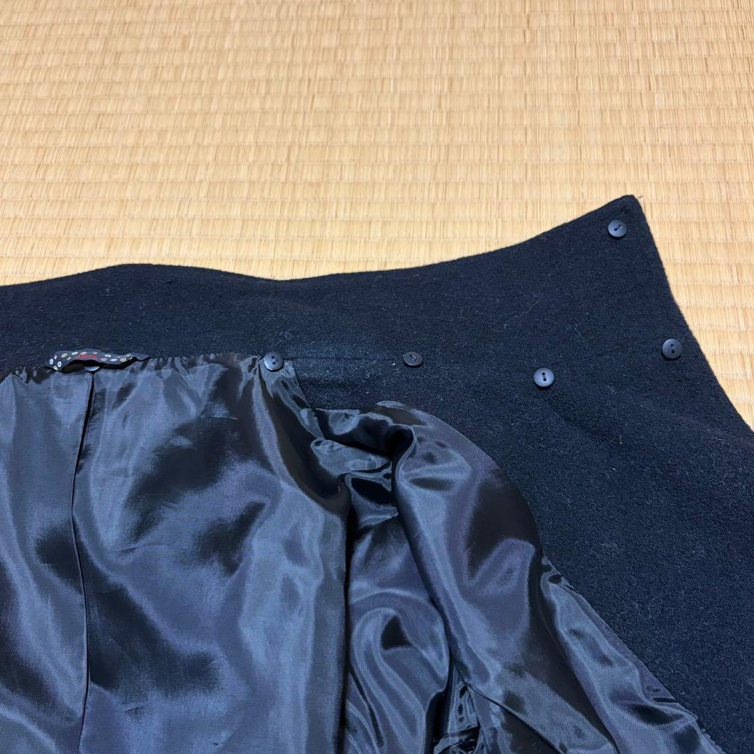 ANTIPAST アンティパスト ウールコート 黒 日本製 スタンドカラー