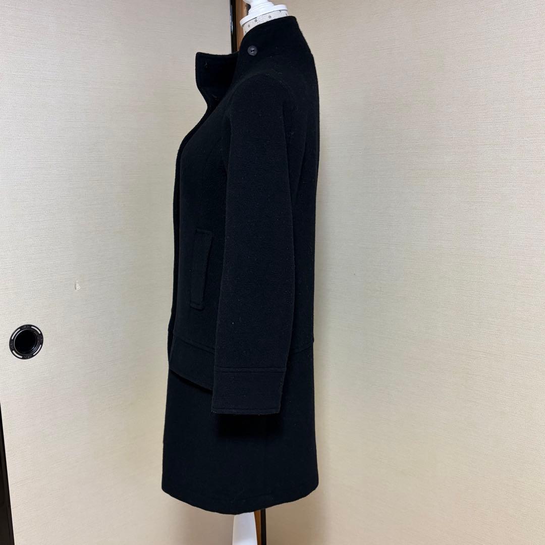 ANTIPAST アンティパスト ウールコート 黒 日本製 スタンドカラー