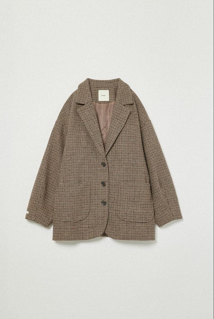 ジャケット・アウター Eaphi WOOL LIKE CHECK JACKET