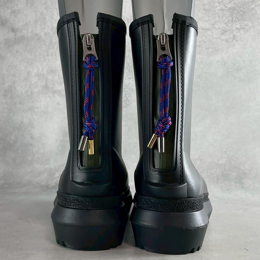 新品 箱 タグ付 2025✨sacai Rubber Boots バックジップ