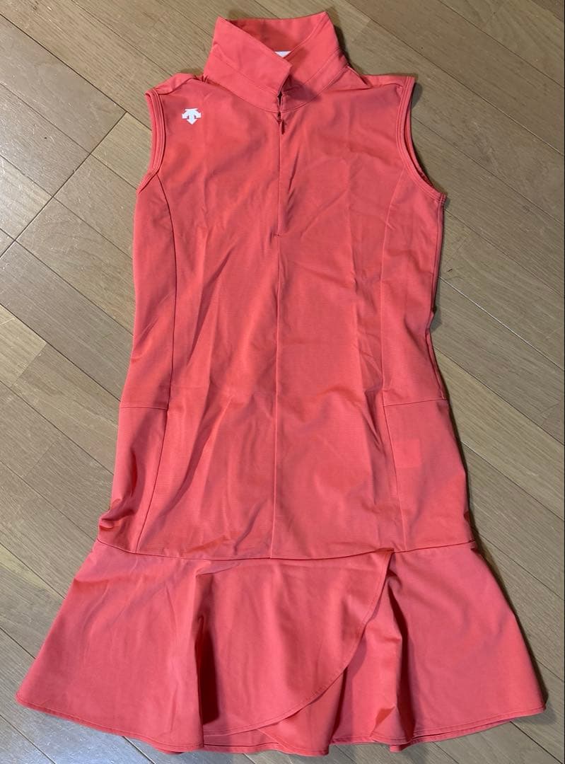 DESCENTE GOLF レディースワンピース Lオレンジ