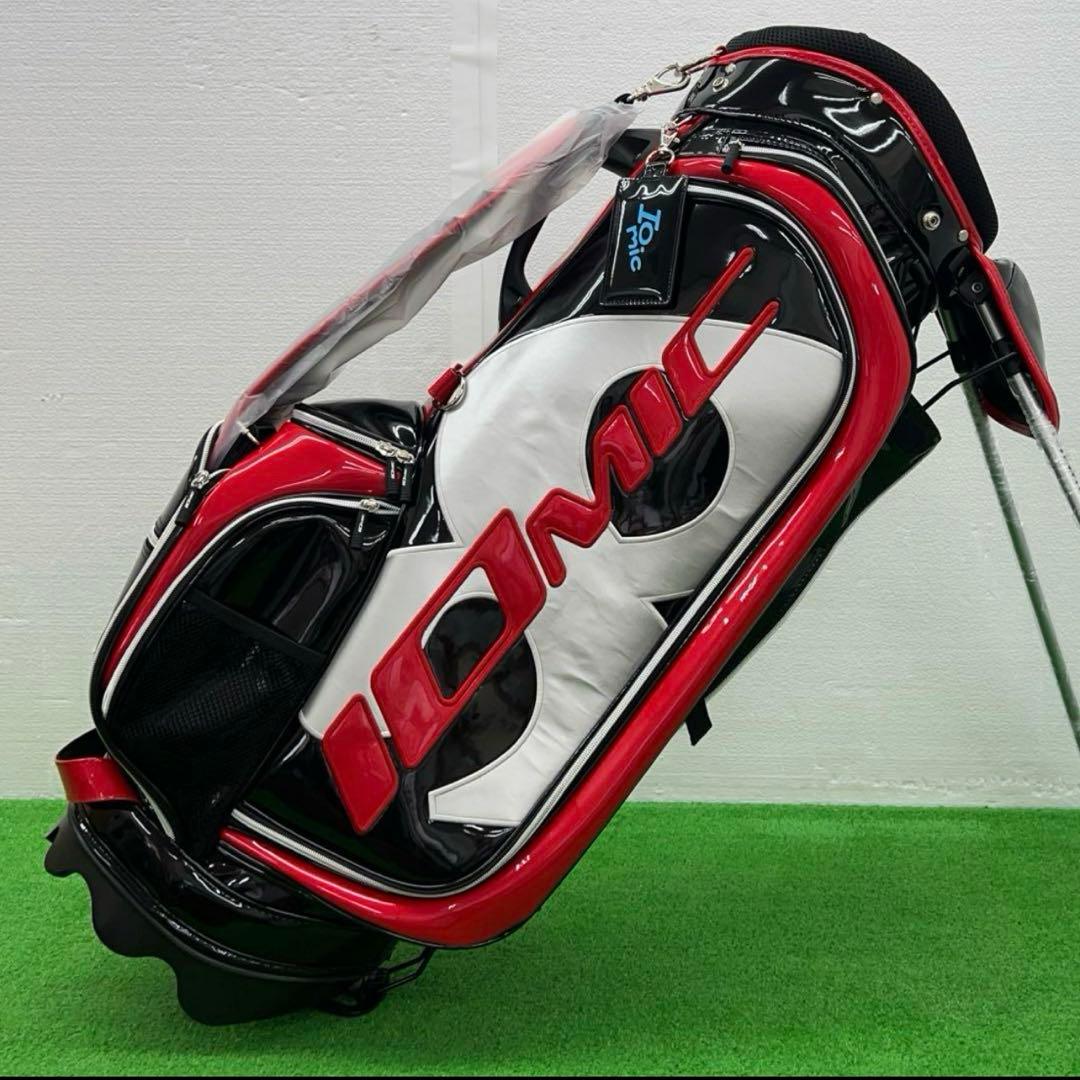イオミック IOMIC キャディーバック　2019年モデル　ゴルフバック　黒赤