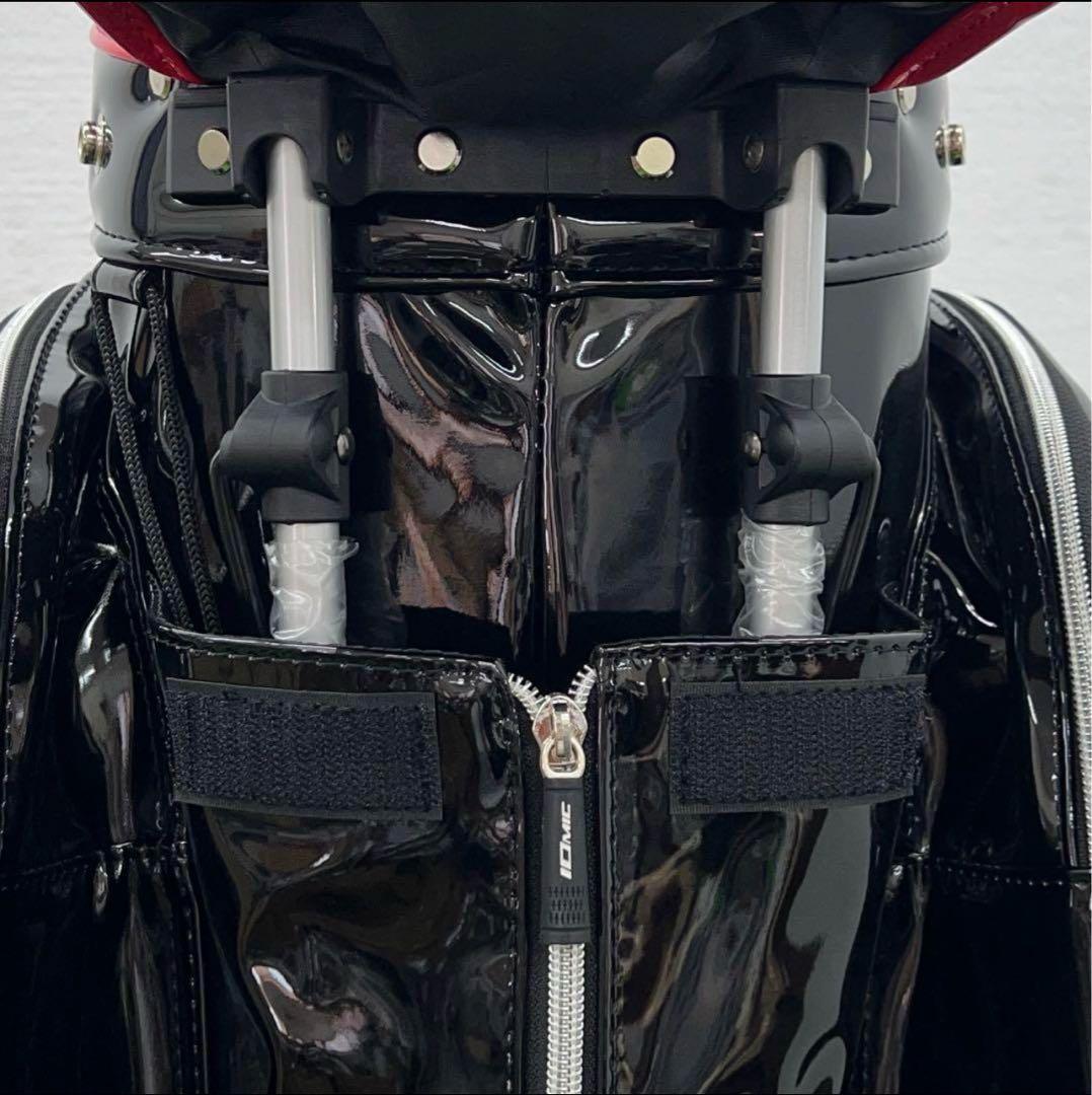 イオミック IOMIC キャディーバック　2019年モデル　ゴルフバック　黒赤