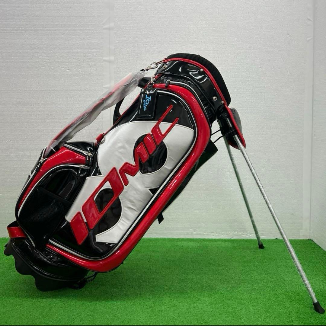 イオミック IOMIC キャディーバック　2019年モデル　ゴルフバック　黒赤