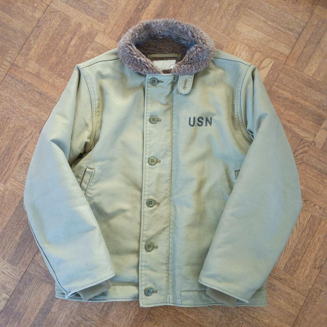 ヒューストン HOUSTON USN N-1 デッキジャケット サイズ34