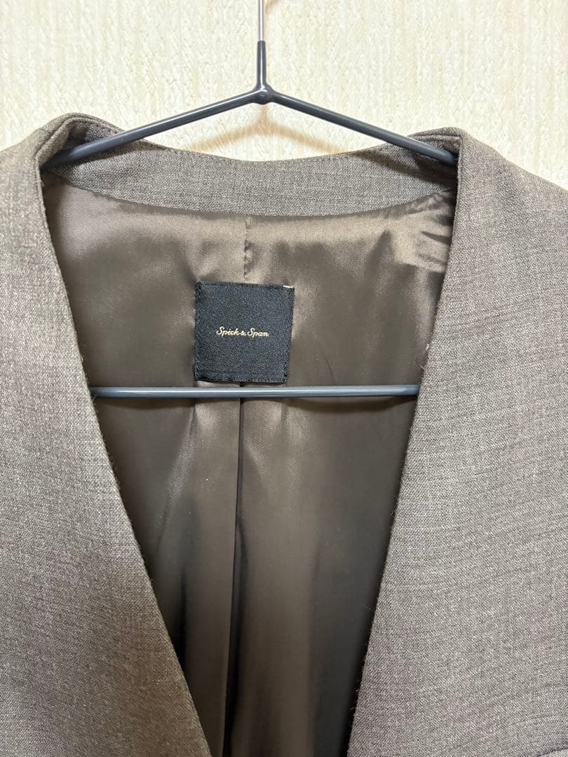 スピックアンドスパン　ノーカラージャケット