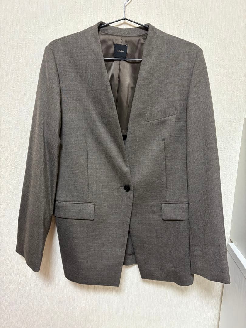 スピックアンドスパン　ノーカラージャケット