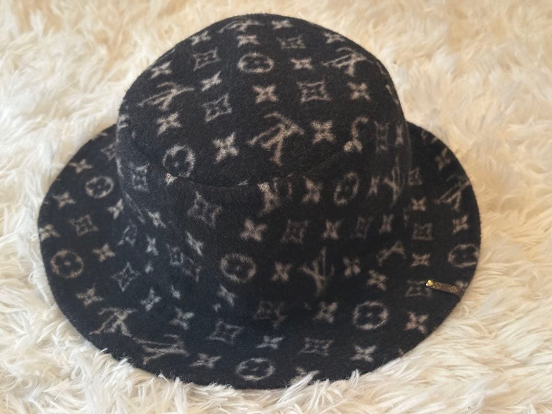 【美品】LOUIS VUITTONルイヴィトン モノグラムフェルトバケットハット