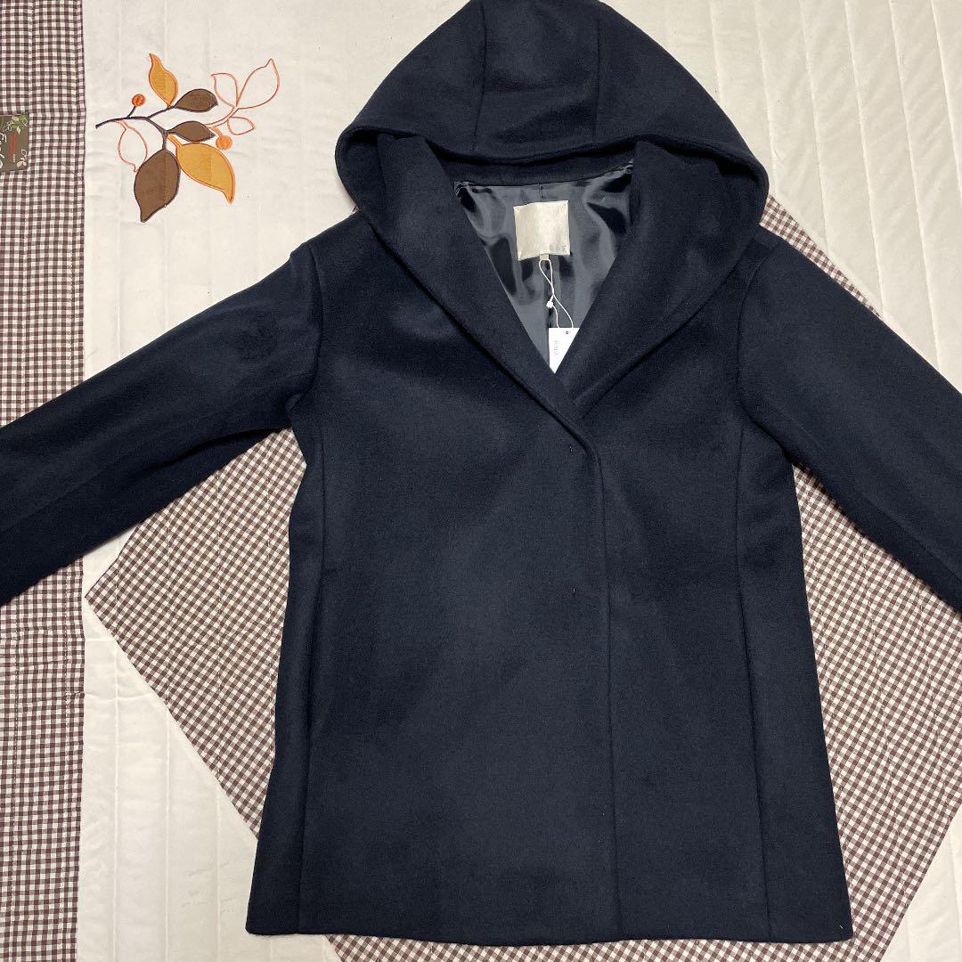 【じゅん様】自由区 フーデットコート ネイビー L