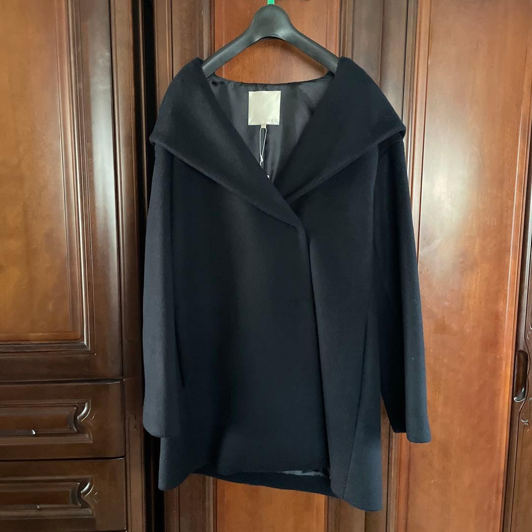 【じゅん様】自由区 フーデットコート ネイビー L