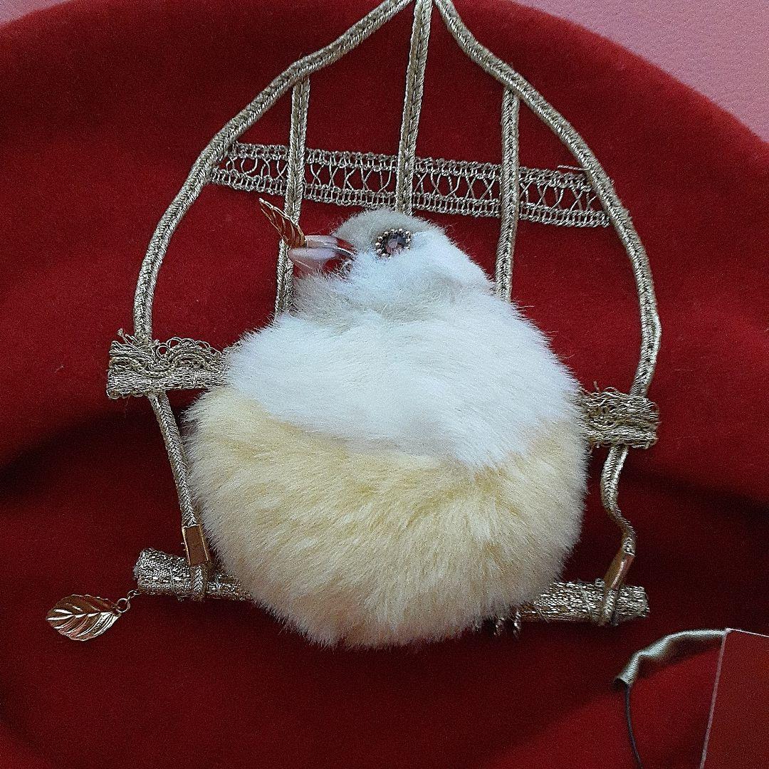 新品未使用　ムーラン・ルージュ　小鳥のブランコベレー帽　クリスマス