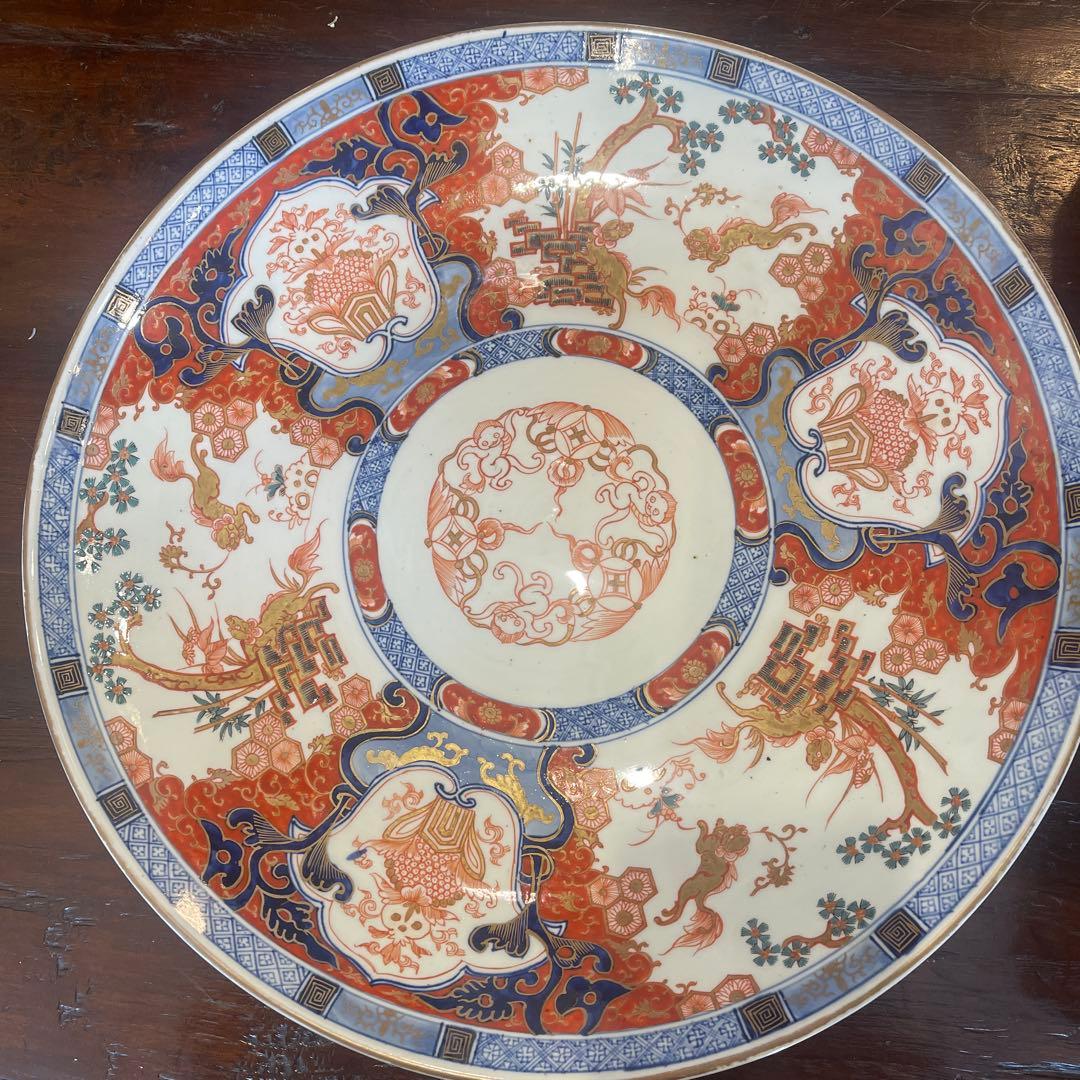 明治時代　古伊万里　金襴手　大皿