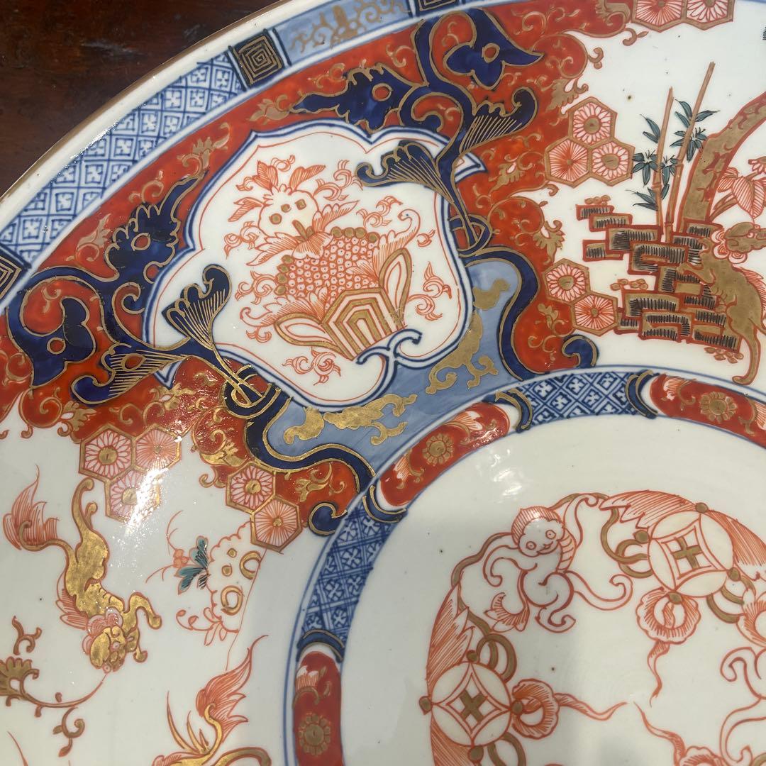 明治時代　古伊万里　金襴手　大皿