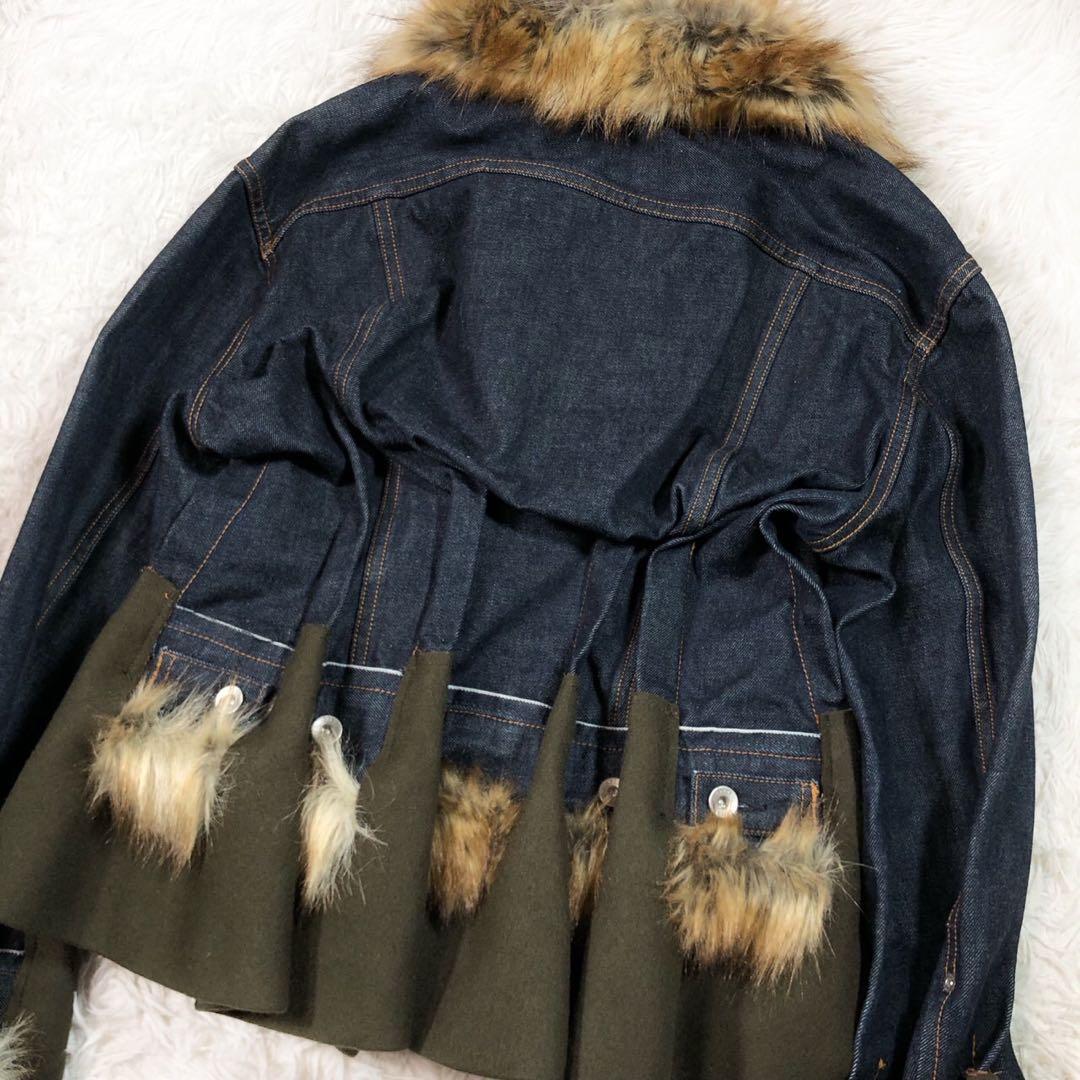 sacai ドッキング レイヤード デニムジャケット Gジャン ブルゾン