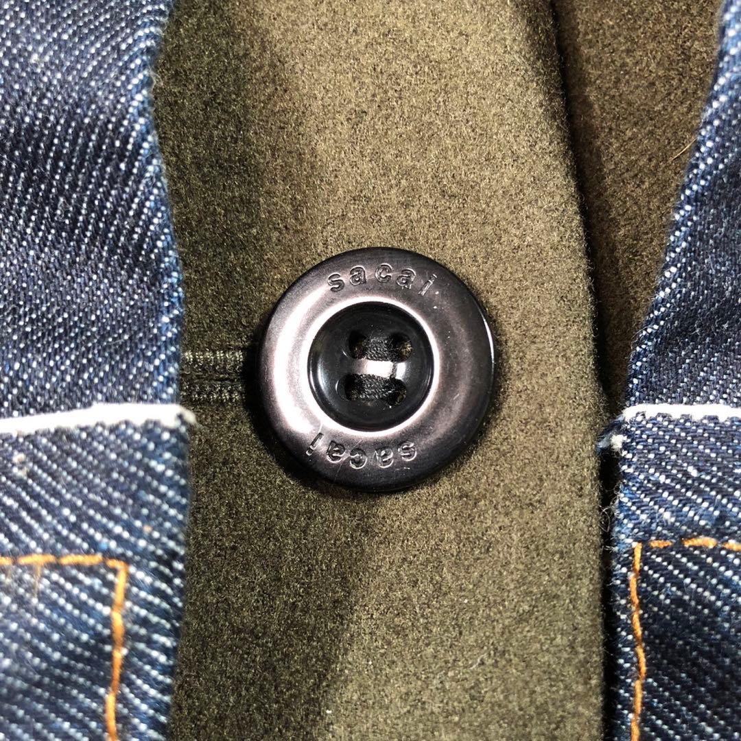 sacai ドッキング レイヤード デニムジャケット Gジャン ブルゾン