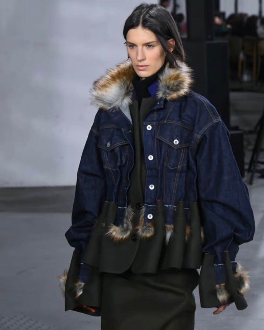 sacai ドッキング レイヤード デニムジャケット Gジャン ブルゾン