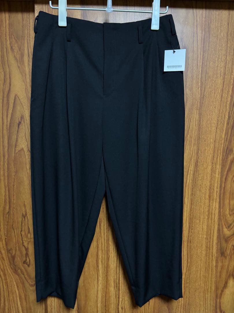 【新品未使用】コムデギャルソンオムプリュス ウールギャバジン 2タックパンツ