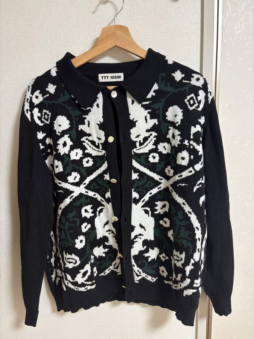 ガブリエルTTT_MSW Persia knit polo shirt