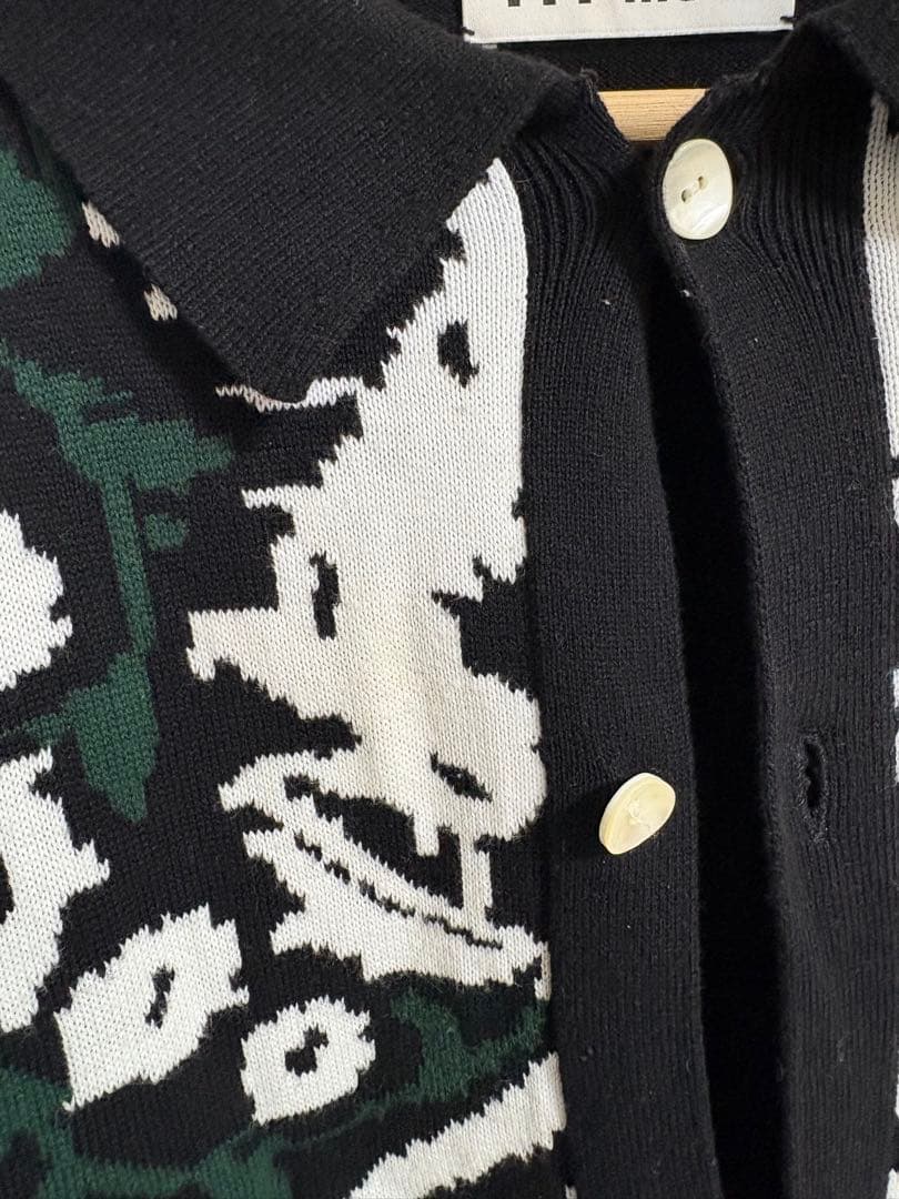 ガブリエルTTT_MSW Persia knit polo shirt