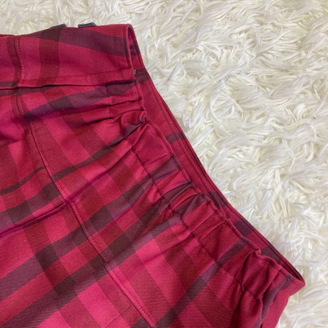 美品✨バーバリー　セットアップ　170 卒業式　ノバチェック　プリーツ　グレー