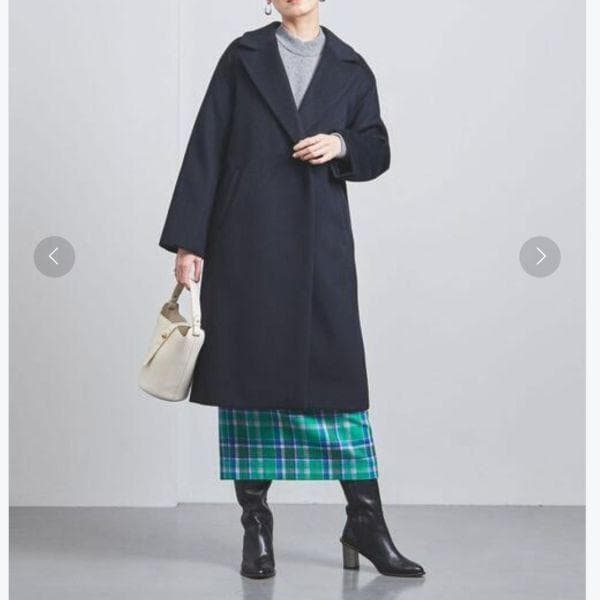 ユナイテッド アローズ UNITED ARROWS ネイビー テーラードコート