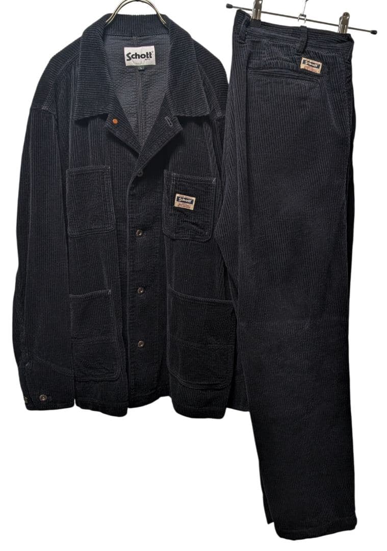 Schott / ショット コーデュロイ セットアップ カバーオール＆パンツ