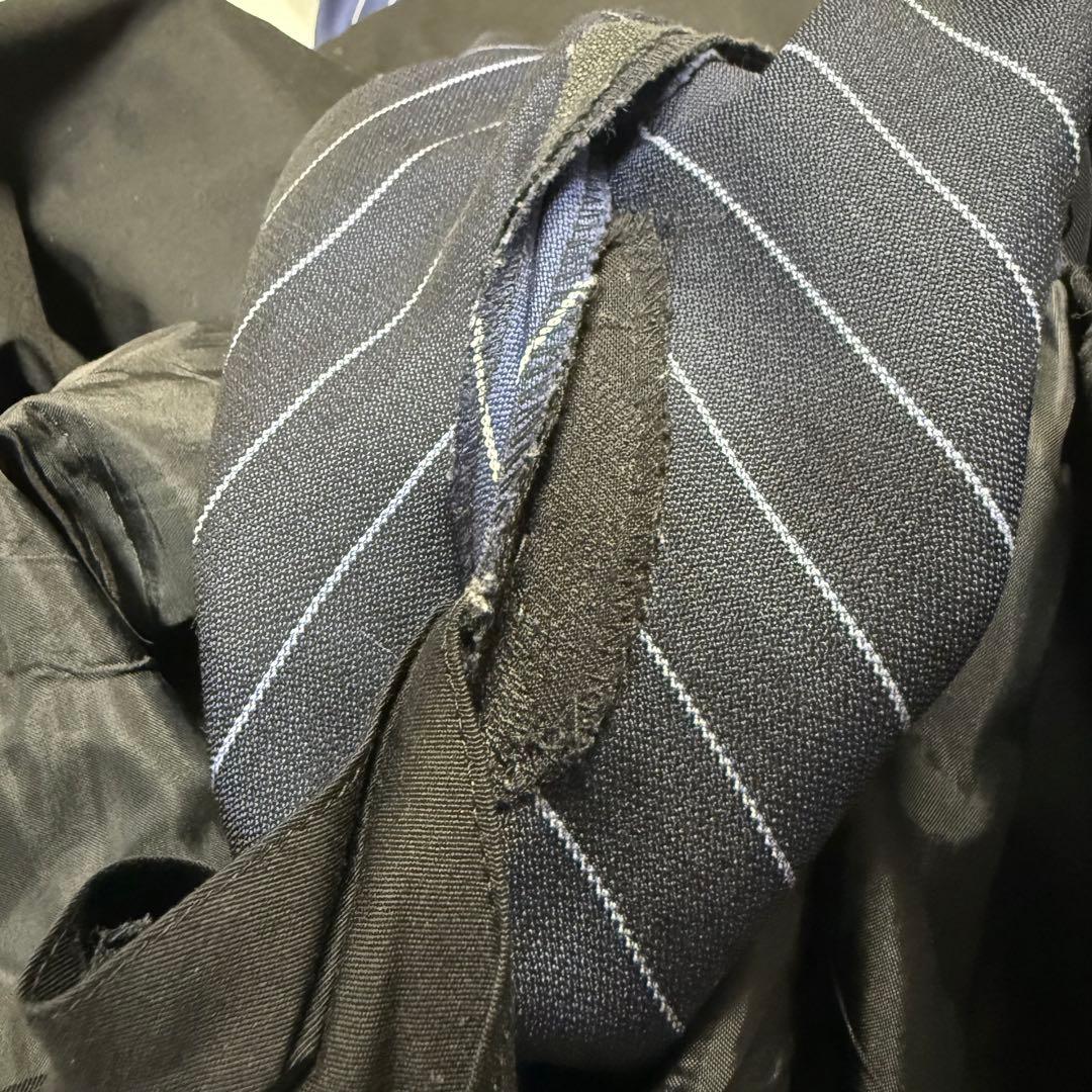 【好デザイン】GARNIER 3ピーススーツ L ネイビー ストライプ