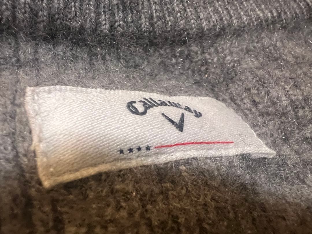 Callaway Collection メンズL 細身　グレー　カシミア100%
