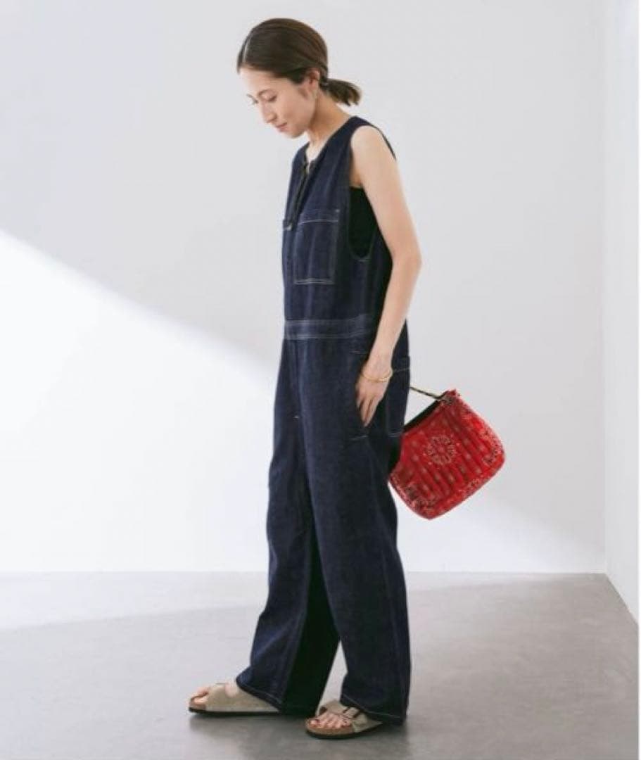 ☆美品☆ 【WHITE FIELD】別注ノースリーブオールインワン