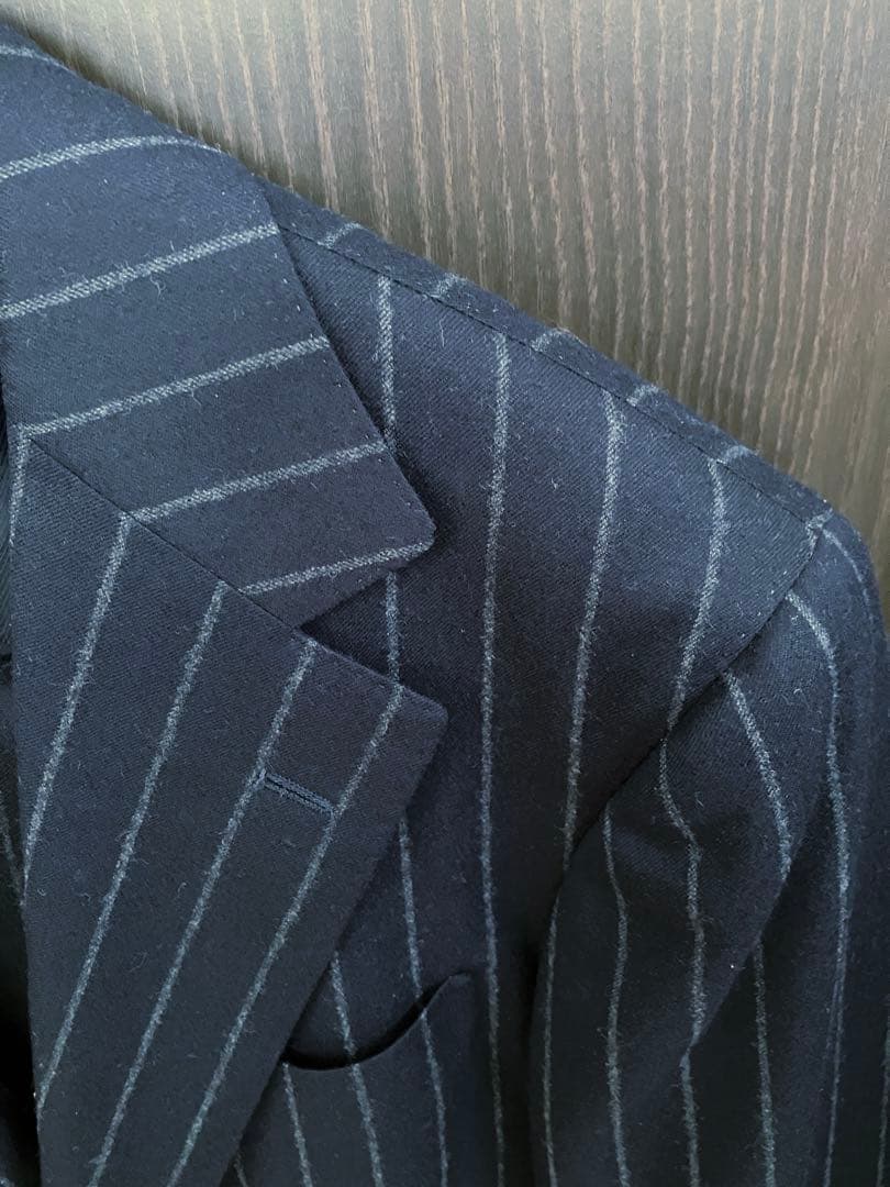 BEAMS F / Zegna チョーク ストライプ スーツ