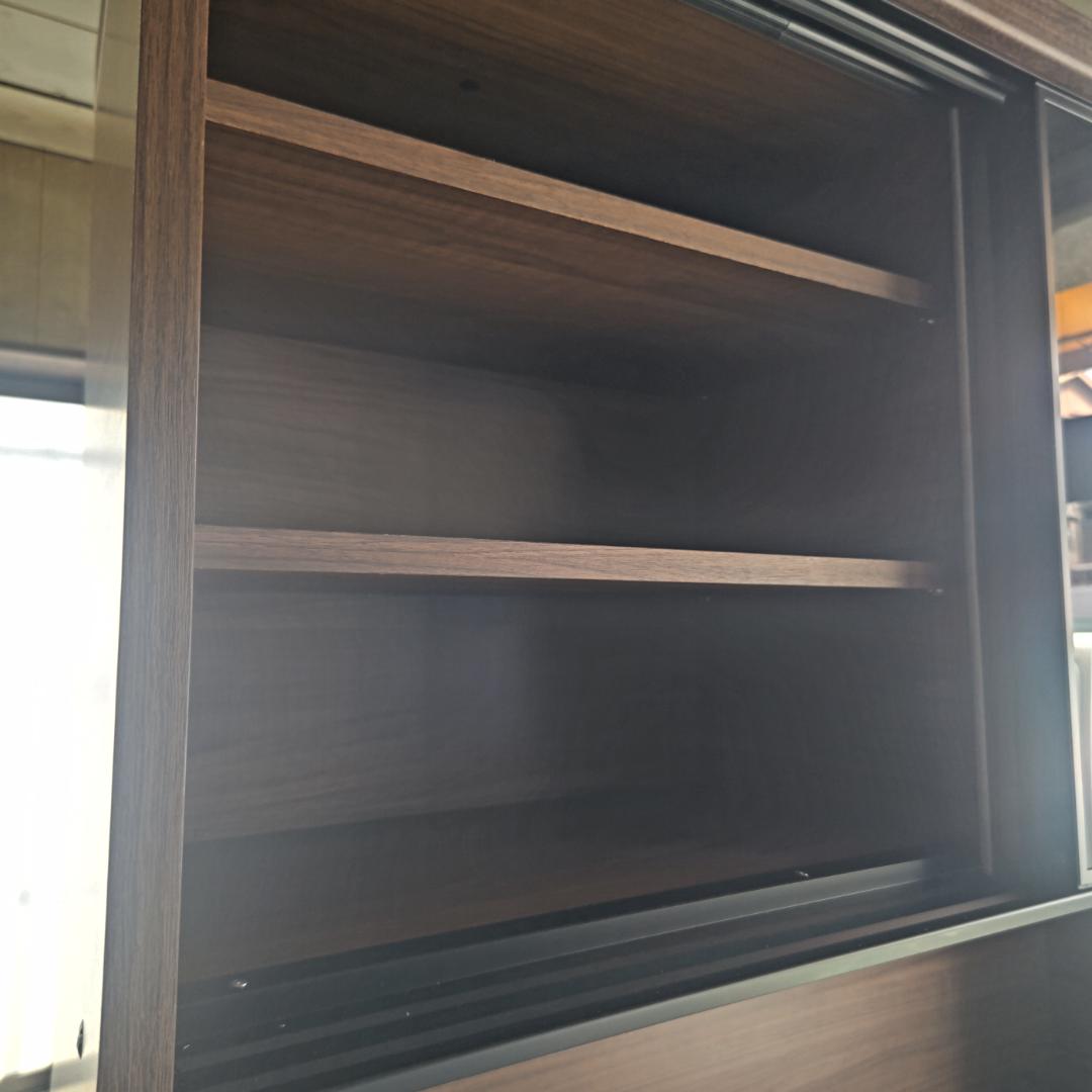 のん 大型食器棚 お洒落 パモウナ 大塚家具 食器棚 ウォールナット