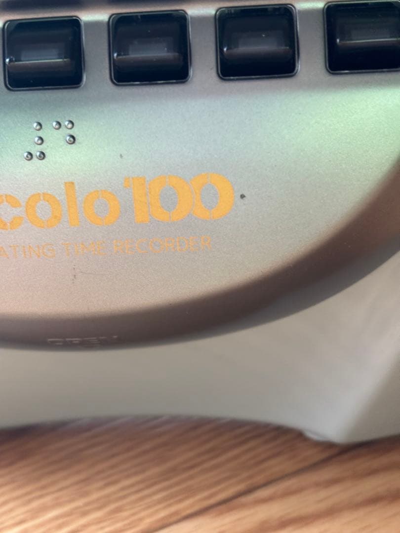 【中古】NIPPO カルコロ 100 タイムレコーダー（純正インクカセット付）