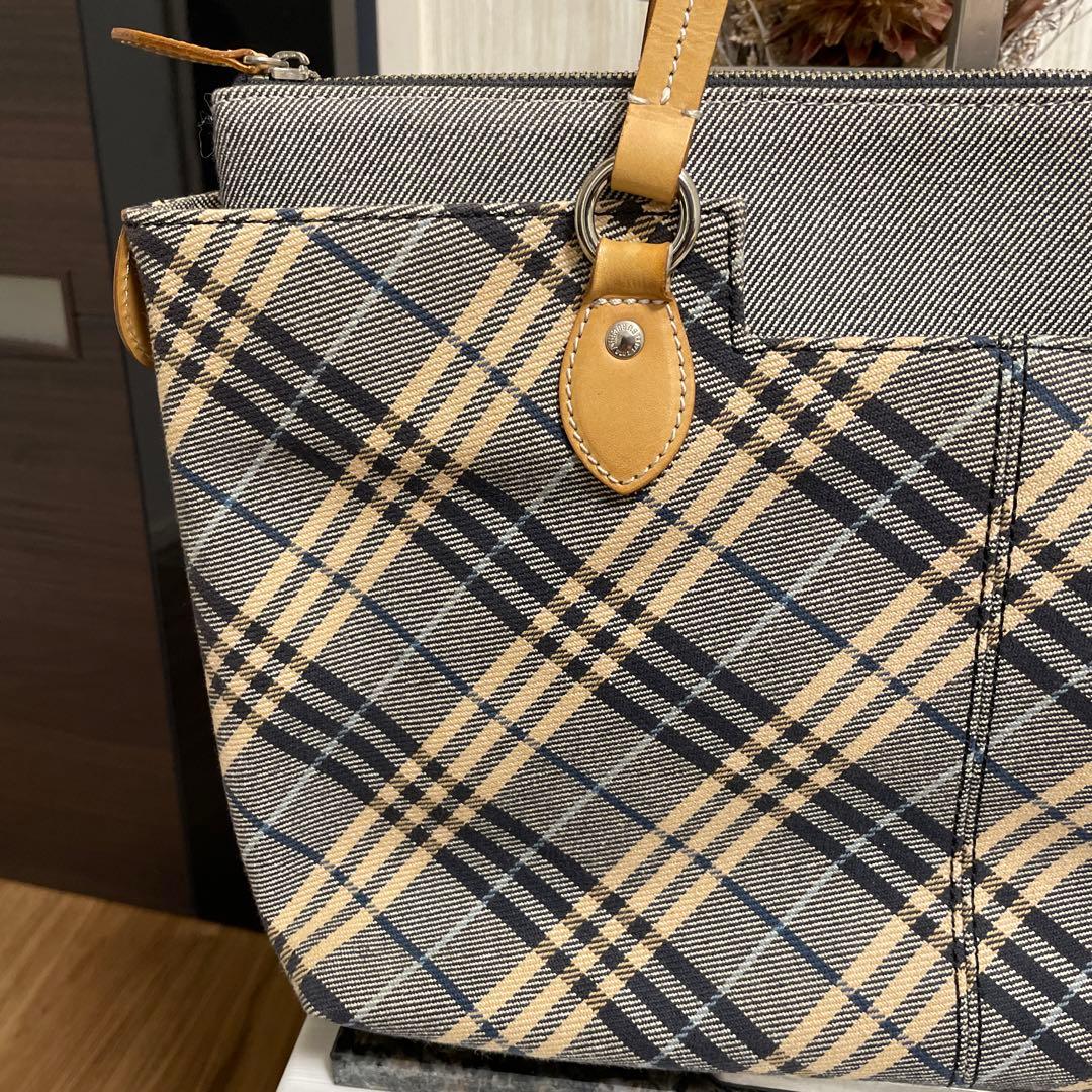 人気　BURBERRY バーバリーブルーレーベル　トートバッグ　ノバチェック柄