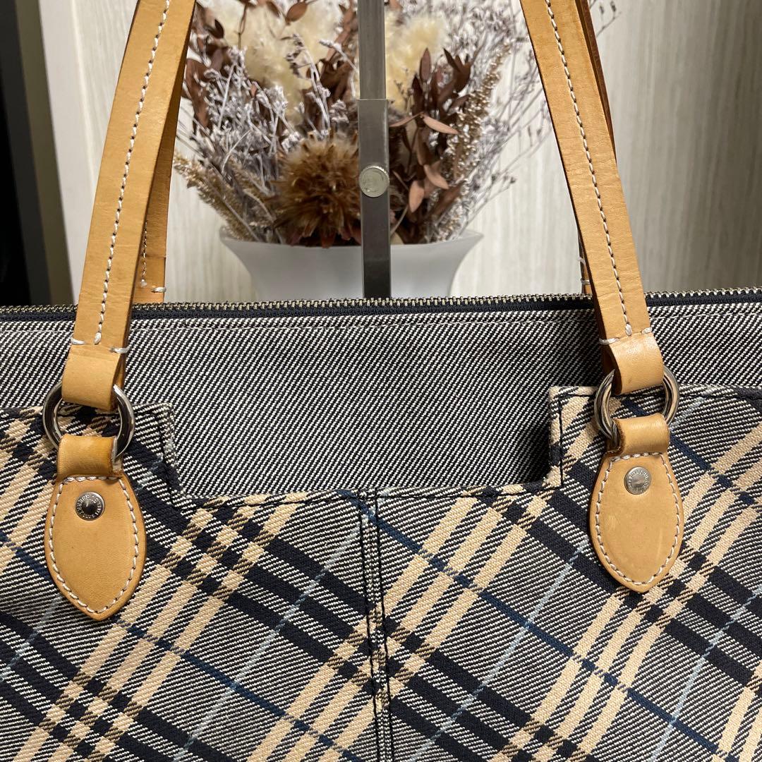人気　BURBERRY バーバリーブルーレーベル　トートバッグ　ノバチェック柄
