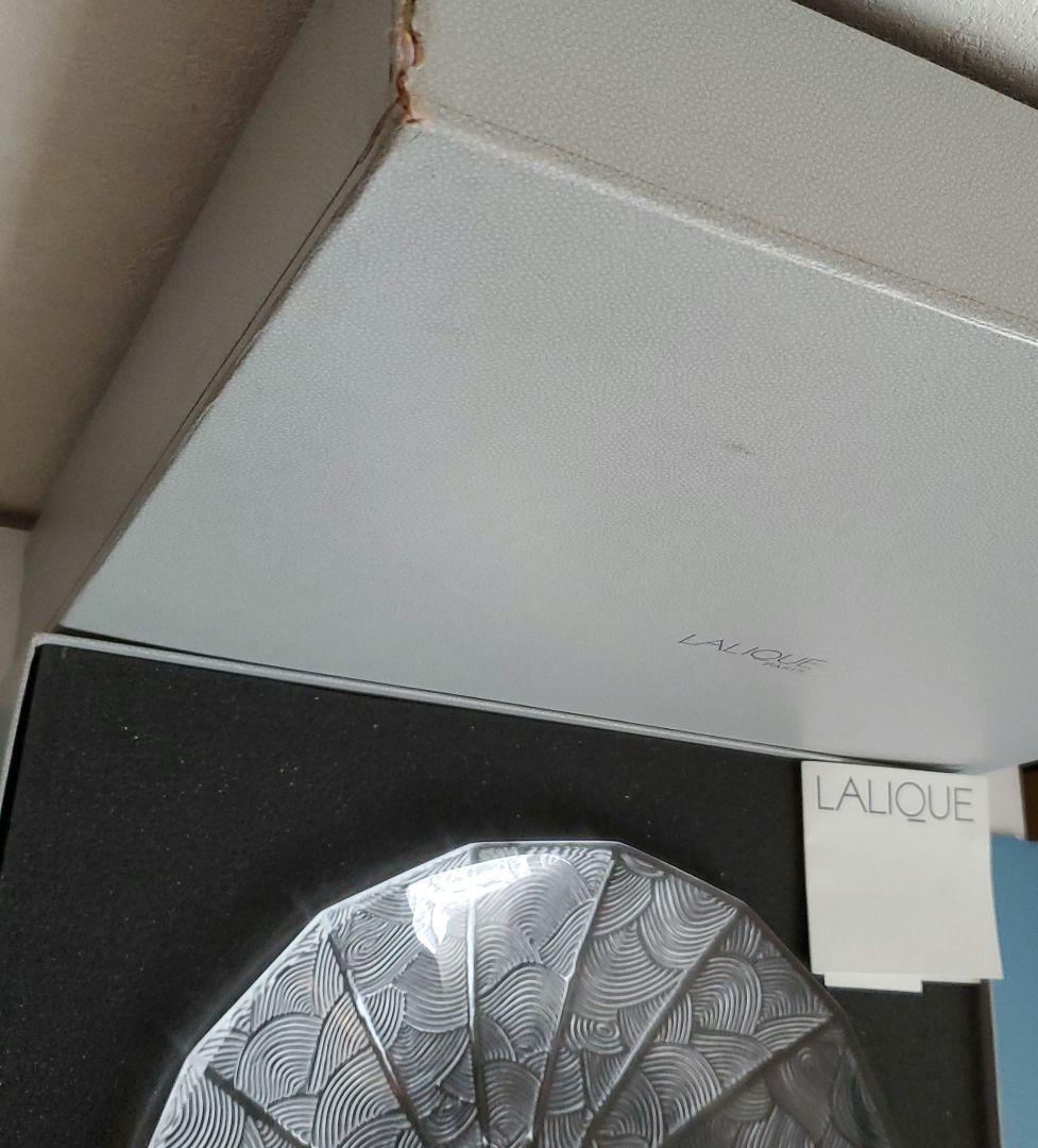 LALIQUE 波模様 クリスタル皿