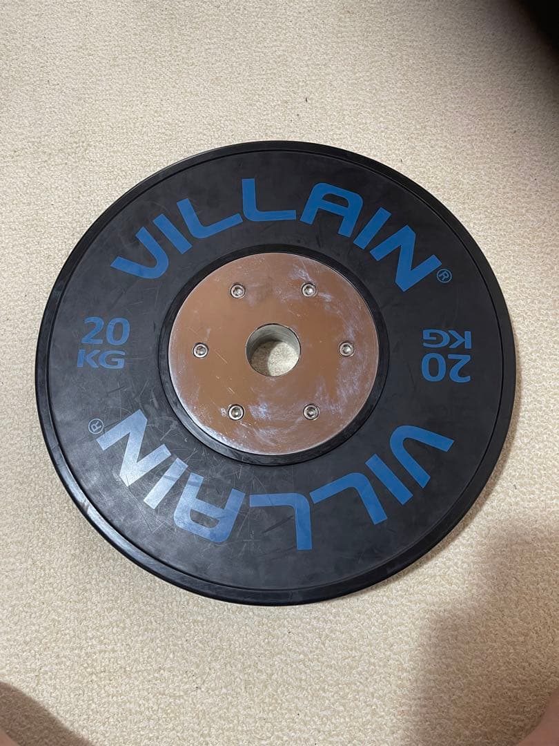 1枚　VILLAIN 20 KG バンパープレート ②ヴィラン