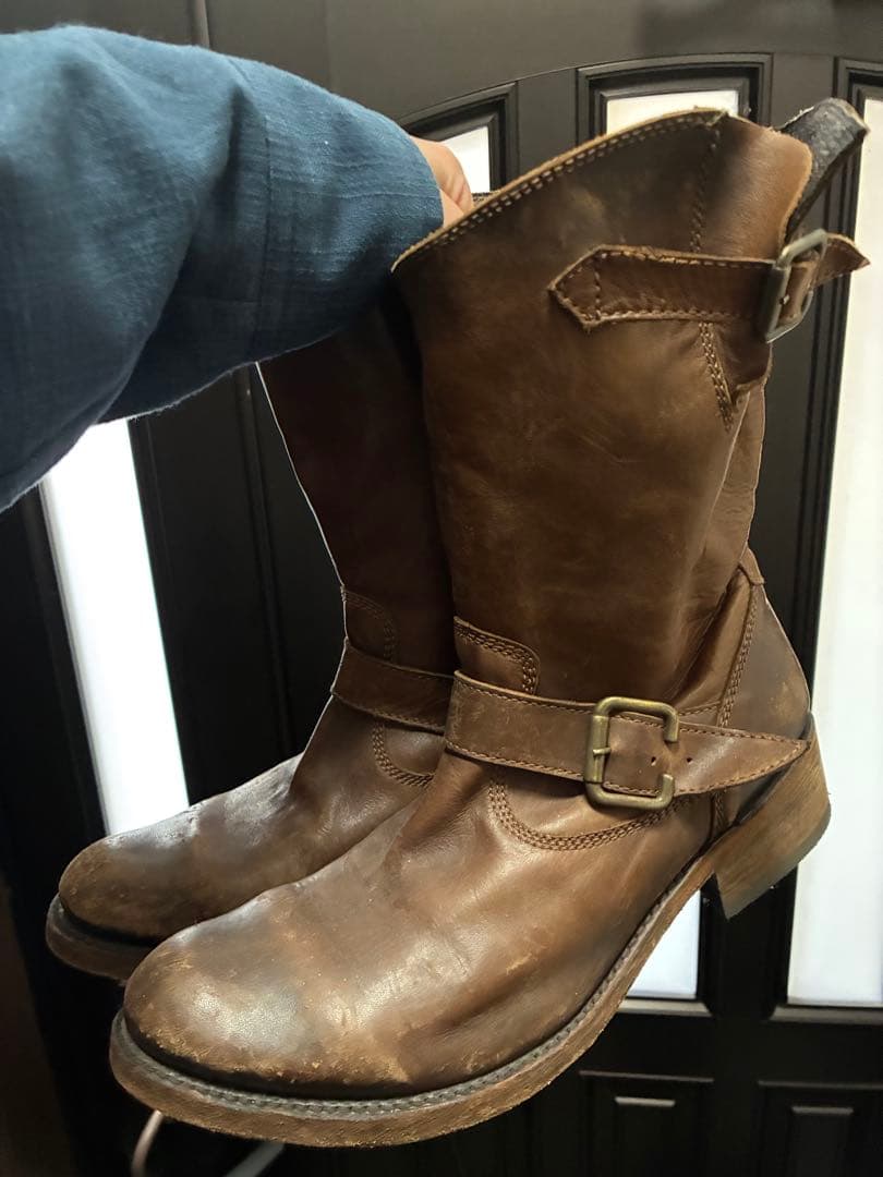 whoop de doo エンジニアブーツ ブラウン