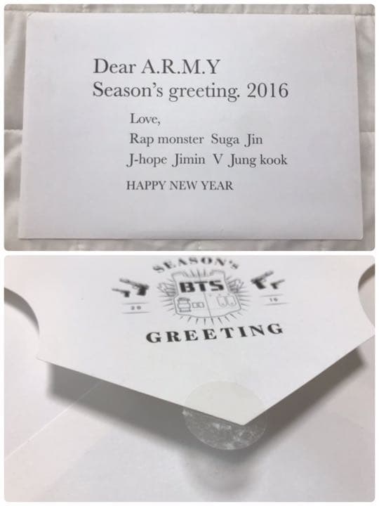 ☆貴重☆ BTS-2016 SEASON'S GREETINGS