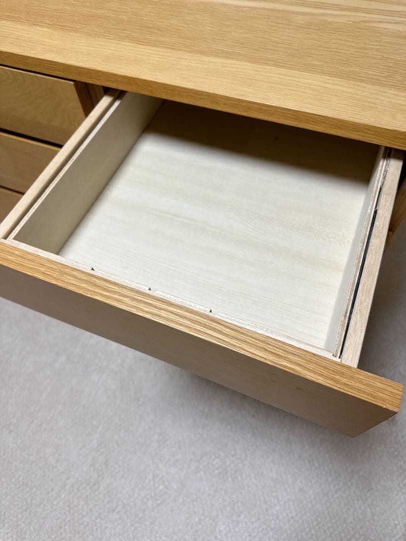 無印良品 木製チェスト4段 オーク材
