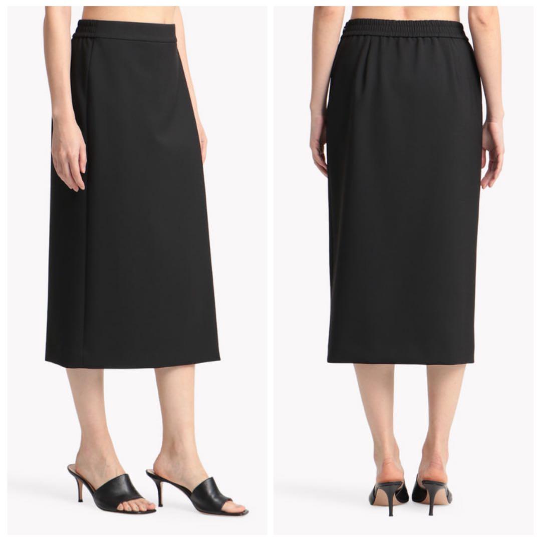 セオリーリュクス★新品未使用★ジャージー素材ペンシルシルエットラップスカート36