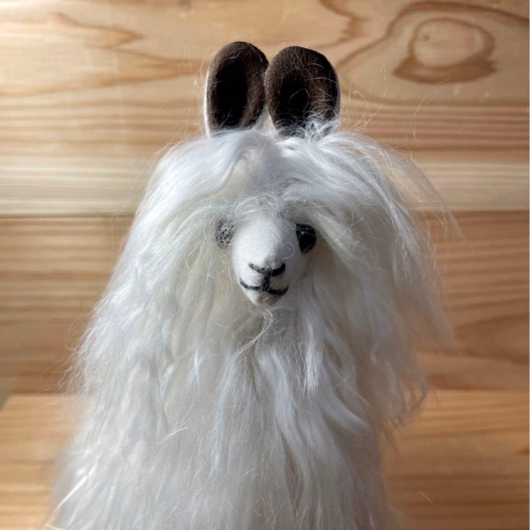 SUPER SOFT 天然100% スリのベビーアルパカ毛皮のぬいぐるみ