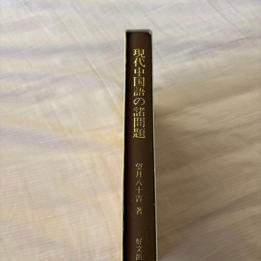 【美品】現代中国語の諸問題　著者:望月八十吉（函付き)
