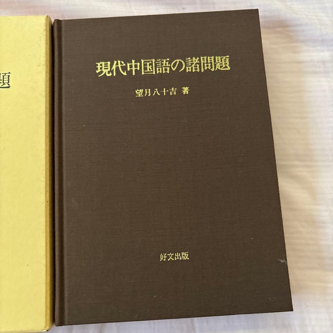 【美品】現代中国語の諸問題　著者:望月八十吉（函付き)
