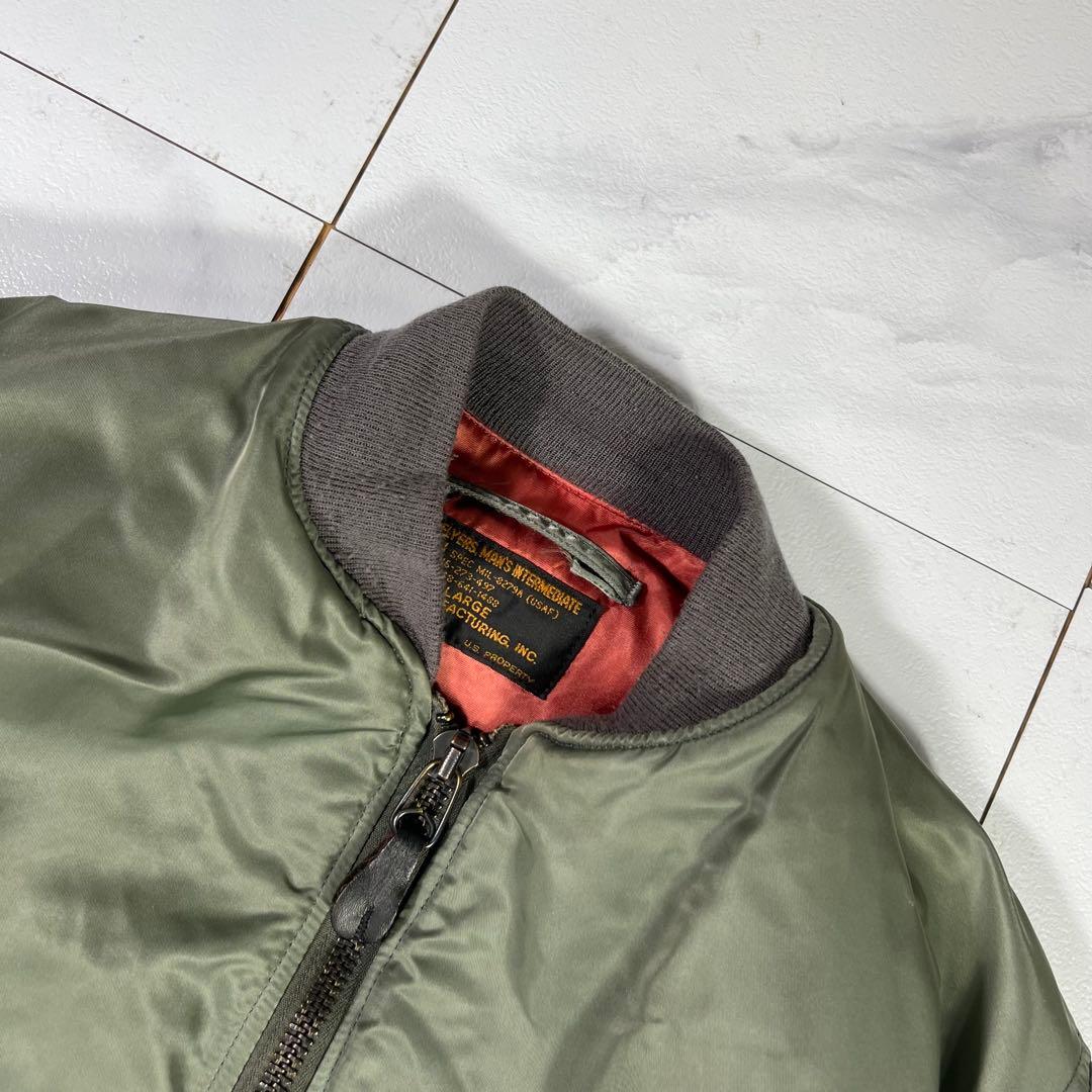 USA製HOPE MFG MA-1フライトジャケット Lセージグリーン