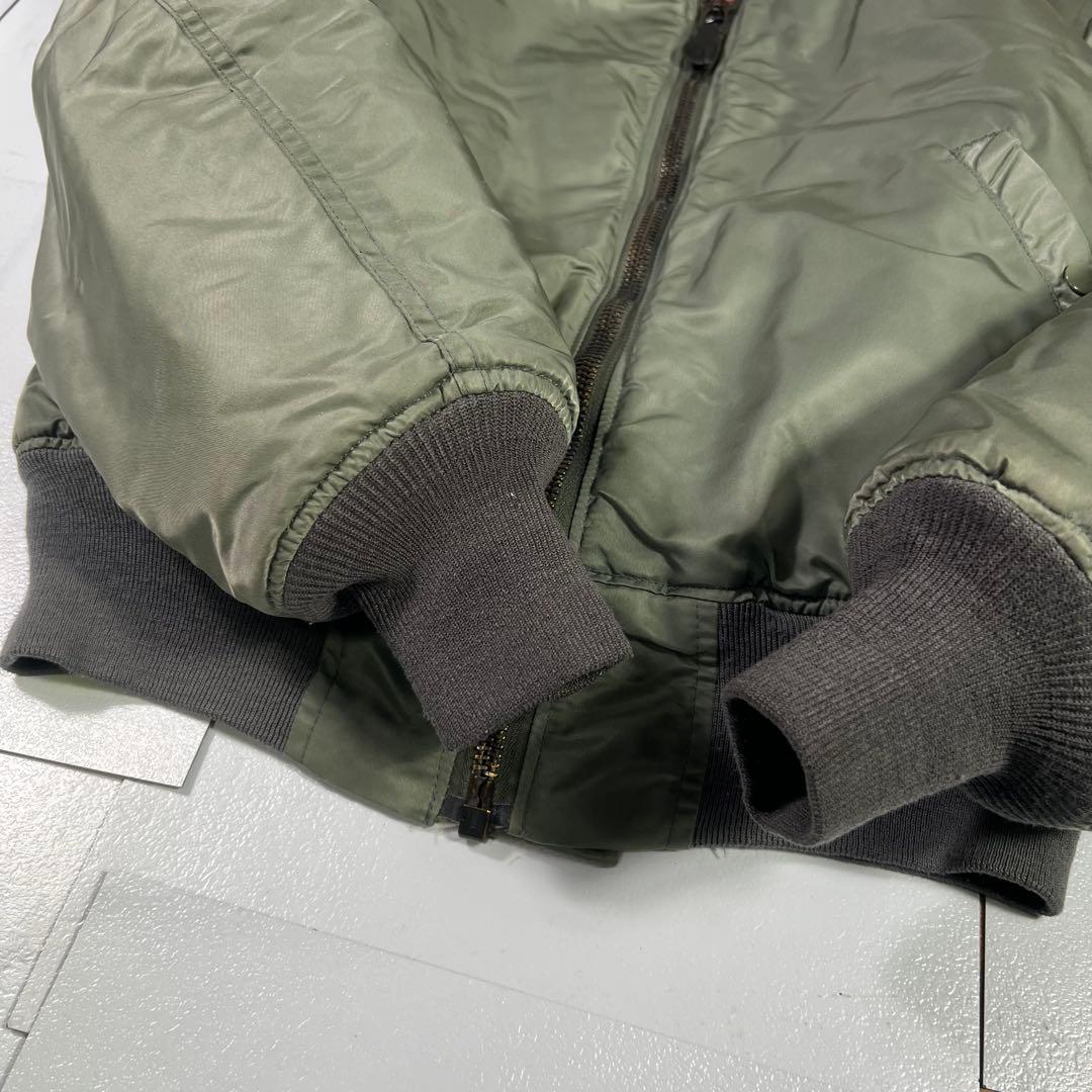 USA製HOPE MFG MA-1フライトジャケット Lセージグリーン