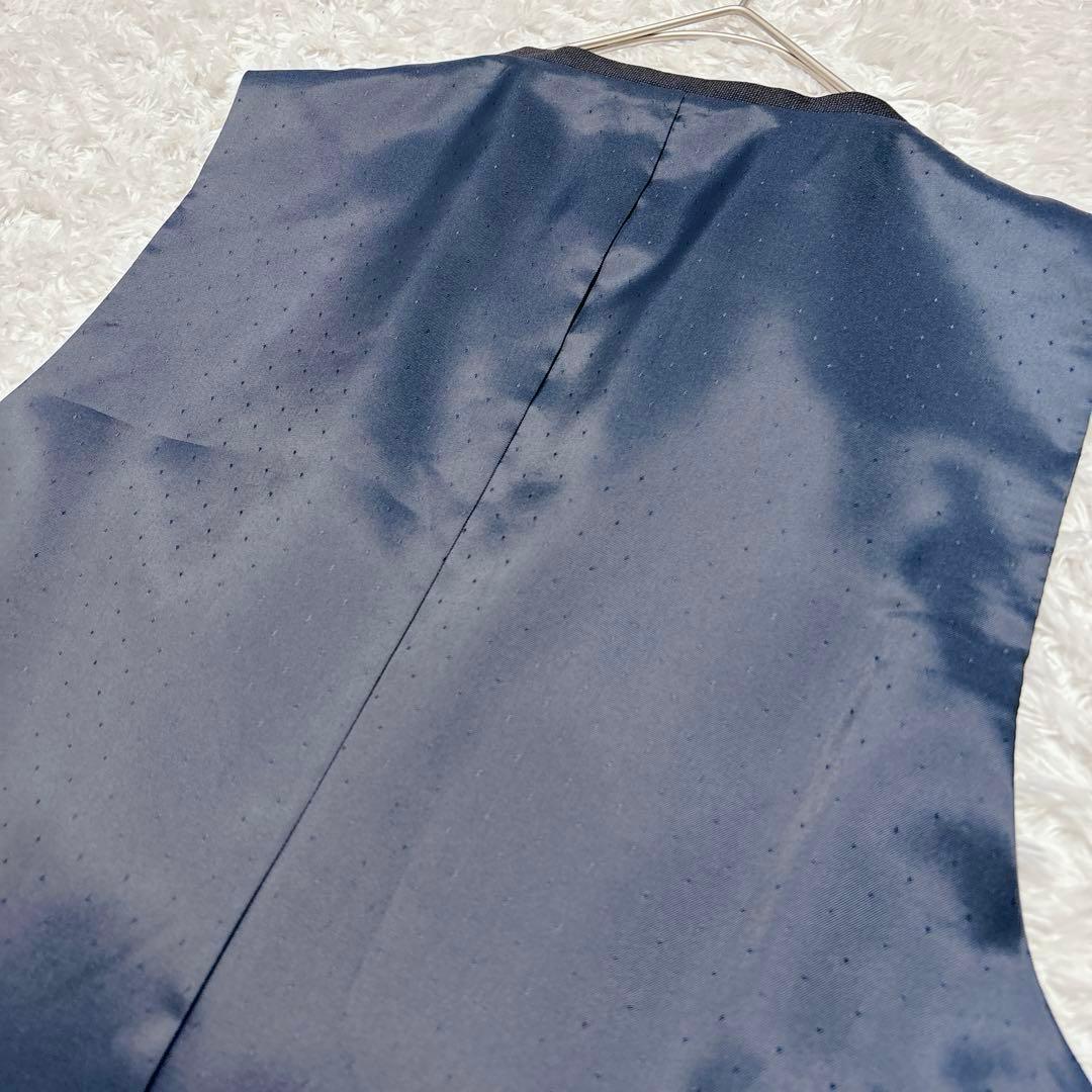 フィンテス 3ピース スーツ セットアップ Super110's 黒 A6 L