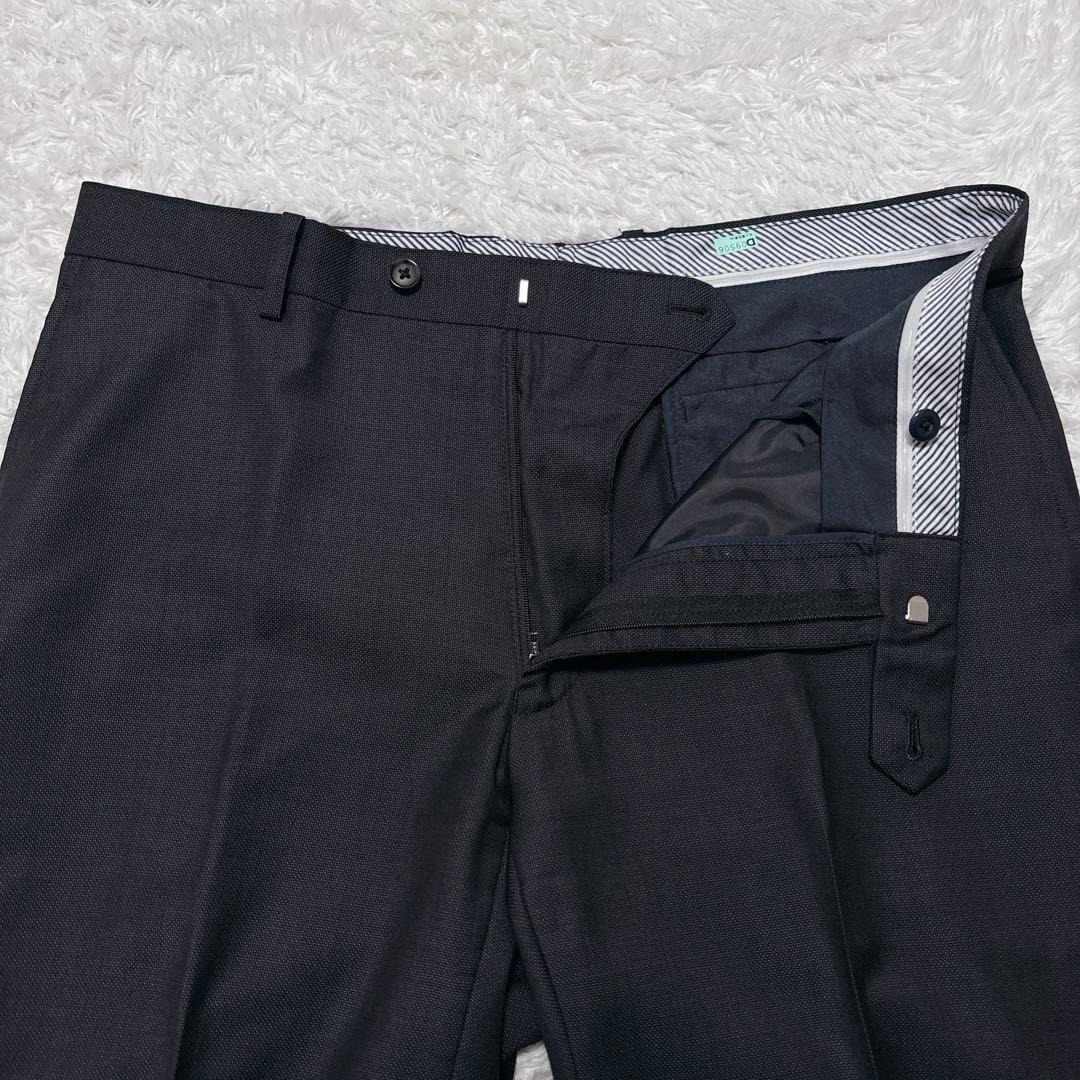 フィンテス 3ピース スーツ セットアップ Super110's 黒 A6 L