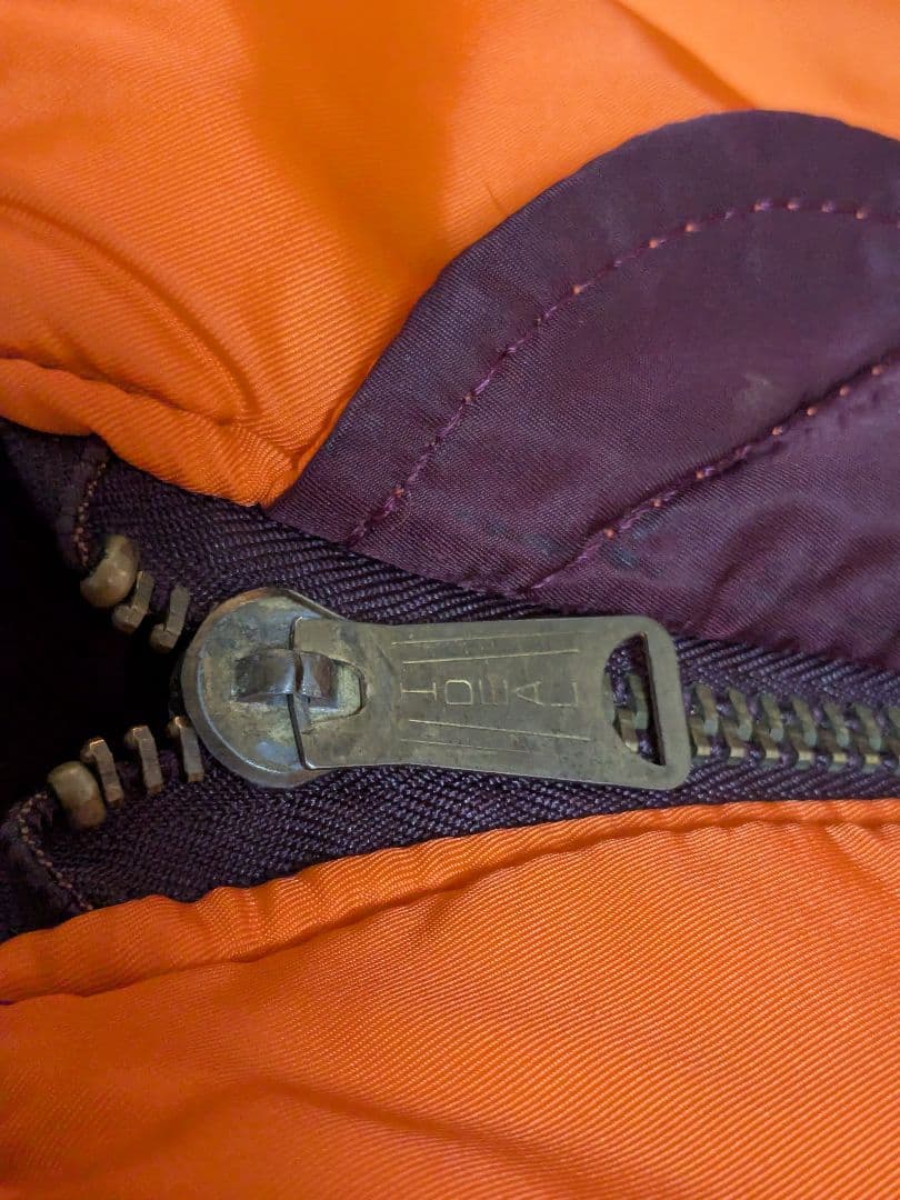 ALPHA ☆ マルーン リバーシブル MA-1 LARGE