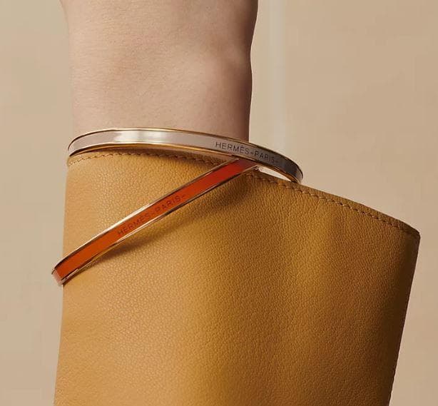 ★未使用品★ HERMES　エルメス　エナメルブレスレット 《ユニ》 サーブル