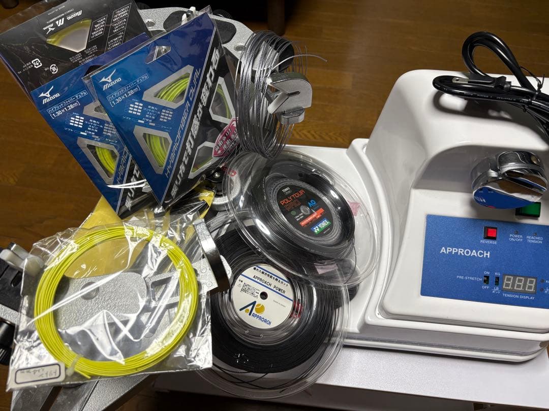 アプローチ 2023/5購入 電動 ガット張り ストリングマシン